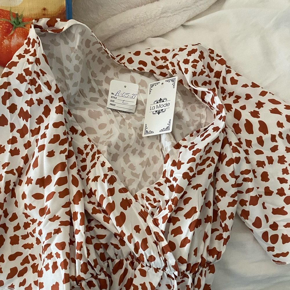 La Mode wrap blouse